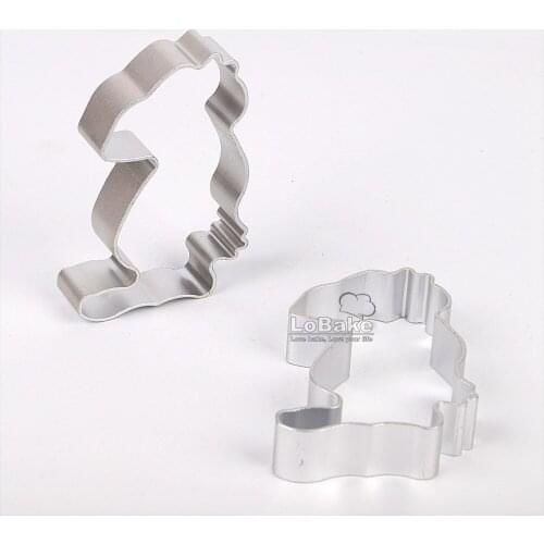 10pcs/lot) High quality cute strange duck monster shape aluminium alloy cookies biscuit fondant cutting candy mould DIY bakery