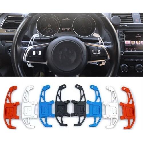 2pcs Car Steering Wheel Shift Paddle Shifter Extended For VW GOLF GTI R GTD GTE MK7 7 POLO GTI Scirocco 2014 2015 16 17 18 2019