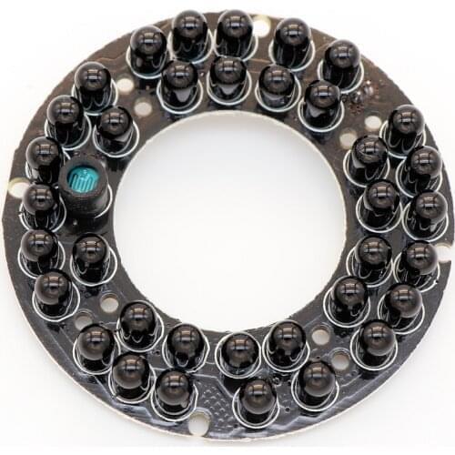 940nm 90 degrees Voltage 5V, Power 1.22W, 36 Grain IR LED board diameter 60mm