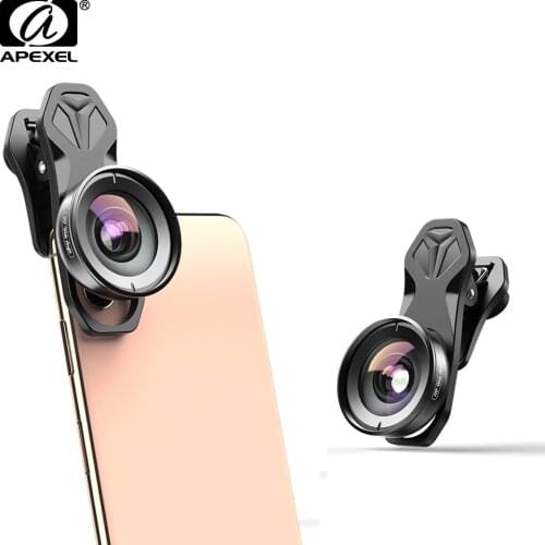 Apexel HD 110 degree Wide Angle Camcorder Lens for Dual Lens Single Lens iPhone,Pixel,Samsung Galaxy All Smartphones For xiaomi