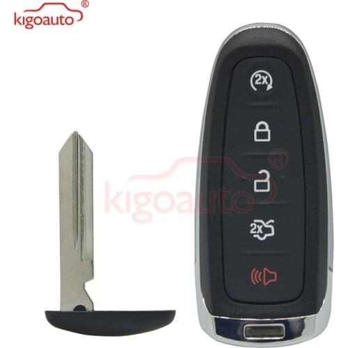 Kigoauto M3N5WY8609 164-R8092 car remote key 5 button 434mhz ID46 pcf7953 for FORD Explorer Edge smart key 2011-2018