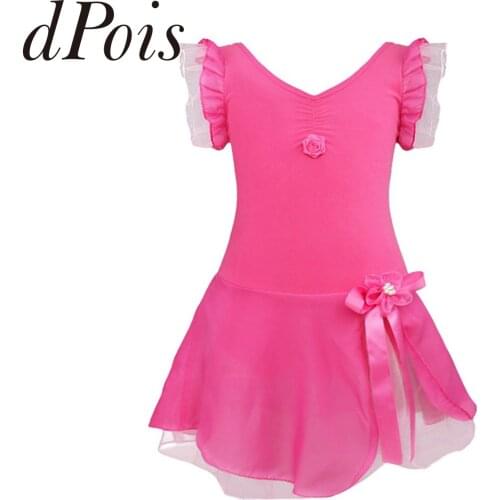 Ballet Dress Kids Girls Tutu Ballet Dance Wear Ballet Gymnastics Leotard Dress Ballerina Dancer Childrens Stage Dance Costume