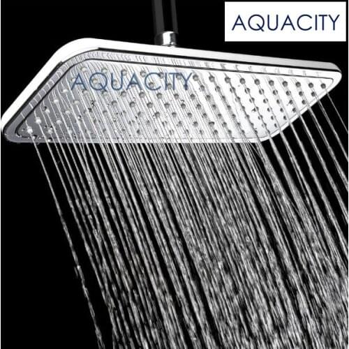 Free Shipping chromeplate Chrome Finish 13.75 Inch High Pressure Bathroom Faucet Rainfall Shower Head