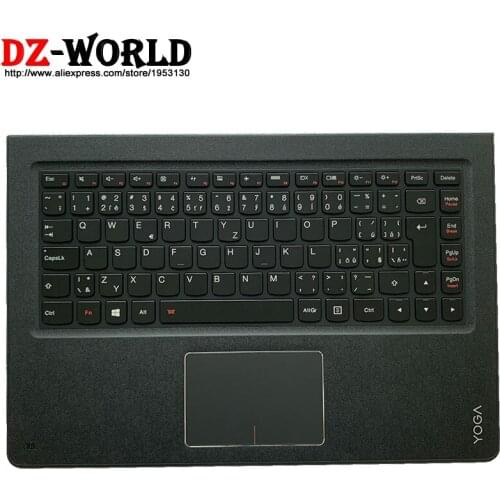 Shell Palmrest Upper Case With Czech Backlit Keyboard Touchpad for Lenovo Ideapad Yoga 900-13 ISK ISK2 Laptop C Cover 5CB0K48459