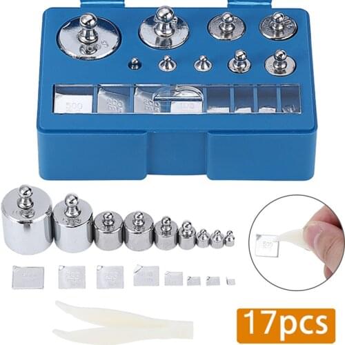 17pcs Digital Scale Calibration Weight 10mg-100g Grams Precision Calibration Weight Digital Scale Weighting Scale Tools