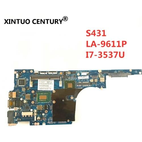 For Lenovo Thinkpad S431 S3-S431 notebook motherboard LA-9611P is suitable 04Y1356 CPU i7 3537U GPU HD 8670M 100% test work