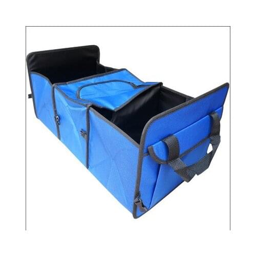 Travel Car Trunk Organizer Foil Drink Cooler Bag Portable Milk Warm Bag Car Trunk Storage 3 Pockets Tools Bag Auto Accessories