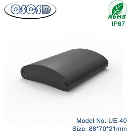 Extruded Aluminum Enclosures waterproof PCB Instrument Electronic Project Box Case DIY junction box by CSCSD 1pcs 88*70*21mm