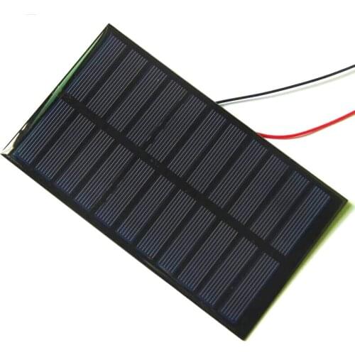 BUHESHUI Epoxy Mini 1.6W 5.5V Solar Cell Module+Wire DIY Solar Panel Charger System Study Polycrystallin 150*86MM 2pcs/lot