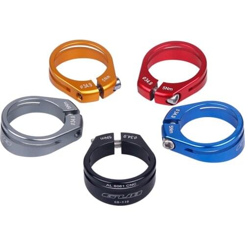 GUB Bicycle Seatpost Clamp Ultra Light CNC machined AL-6061 Alloy Seat Post Holder Clip Bracket 31.8mm/34.9mm #530 13g