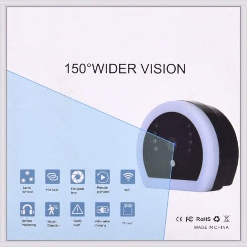Night Light Camera Full HD 1080P WiFi Camera Night Vision Motion Detection Video Sensor With Sound Pickup Function
