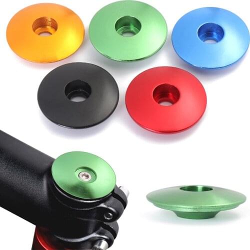 1PC 28.6mm Aluminum Alloy Bicycle Headset Cap Dustproof Top Cover MTB Bike Headset Stem Cover Outdoor Mountain Bike Accessory