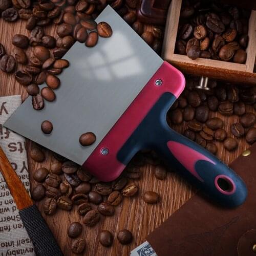 Creative Stainless Steel Coating Spatula for Chocolate Scraper Shovel Dough Scraper Cake Spatula Blade Baking Pastry Tools