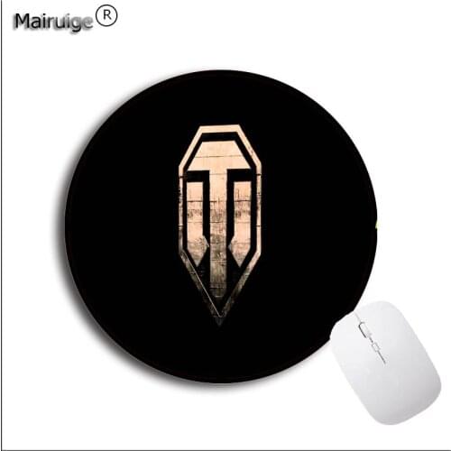 Mairuige 20*20 22*22cm Lock Edge Round World of Tanks Logo mouse pad gamer play mats Gaming circular Mousepads