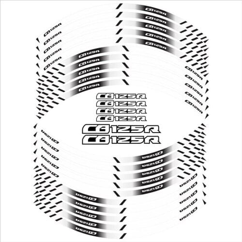 Motorcycle accessories decorative tire stickers front and rear wheels waterproof protection decal for HONDA CB125R cb125r