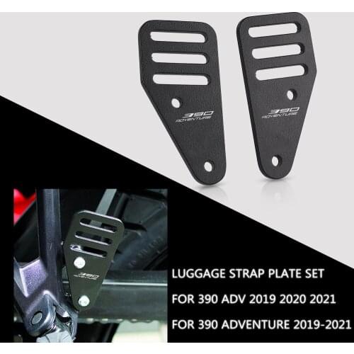 Motorcycle CNC Aluminum Parts Luggage Strap Plate Set FOR 390 ADVENTURE 2019-2021 Accessories 390 ADV Adventure 2019 2020 2021