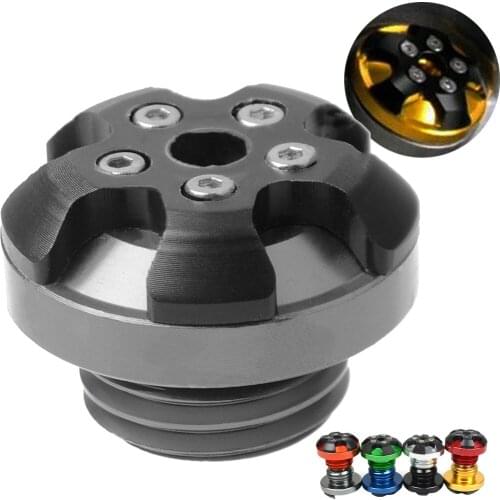 Popular Motorcycle accessories CNC aluminum engine oil cup M20*2.5 For YAMAHA YZF R1 XJR1300 FZ1 FAZER FZR 600R TRX850 YZF R6