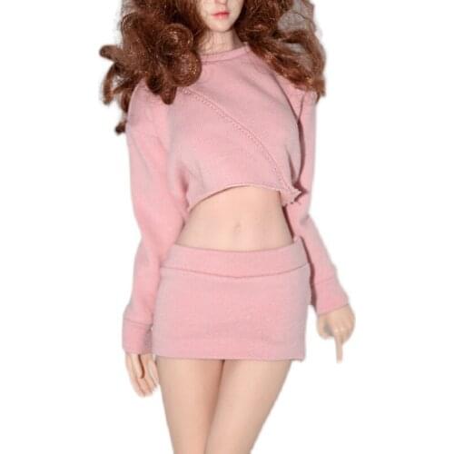 1/6 Scale Female Soldier Casual Sweater Fits 12'' Action Figure Female Body Fashion Clothing Accessories