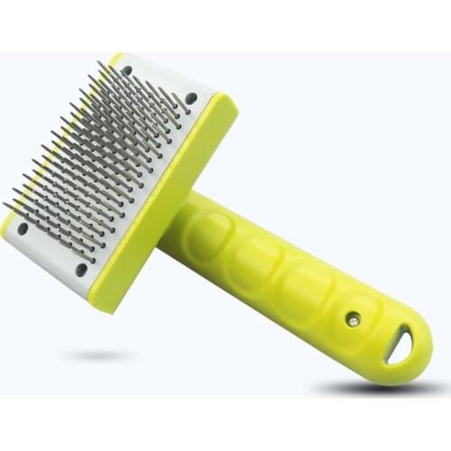 Stainless Steel Pet Dog Comb Pet Grooming Tool Open Knot Comb for Dog Cat Hair Cleaning Needle Comb Push Hair Hair Removal Comb