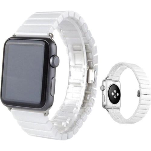 Fashion Ceramic Watchband for IWatch Series 6 Se 5 4 3 2 1 Smart Watch Bracelet Strap for Apple Watch 44MM 42MM 40MM 38MM Band