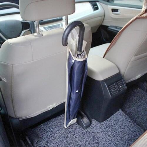 Auto Car Back Seat Headrest Umbrella Holder Foldable Storage Bag Organizer Pouch