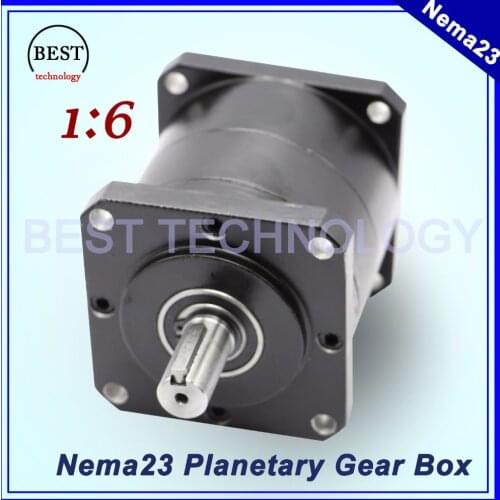 Nema23 Motor Planetary Reduction Ratio 1:6 planet gearbox 57mm motor speed reducer planetary gear High Torque high quality