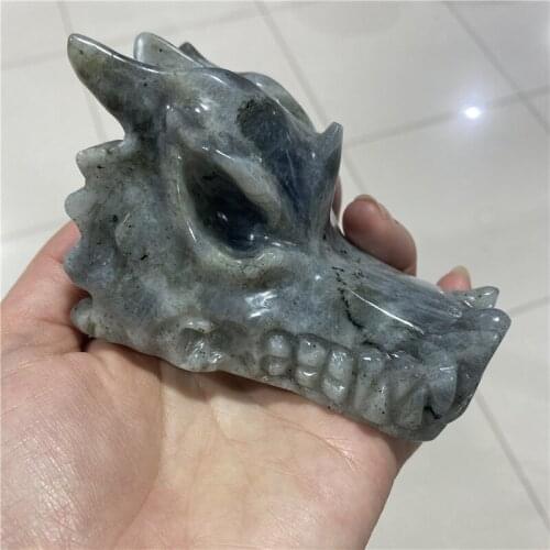 1pcs Natural Labradorite dragon Handcarved Crystal Sculpture Reiki Healing Quartz Mineral Crystal Stone