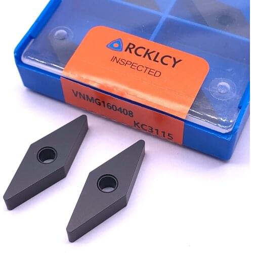 10pcs RCKLCY High quality VNMG160408 MA KC3115 external metal cutting tools CNC machine ndexable tools Machining cast iron