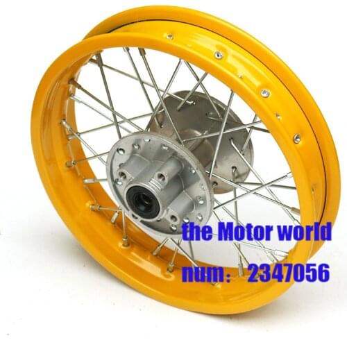 12inch 4 fitting hole Rims 1.85-14 Refitting for Dirt bike Pit Bike Vacuum rear Wheel rims