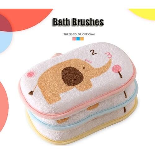 3Pcs/lot Baby Bath Brushes Children Popular Bath Brushs Massager Loofah Luffa Back Spa Effective Exfoliator Sponges & Scrubbers
