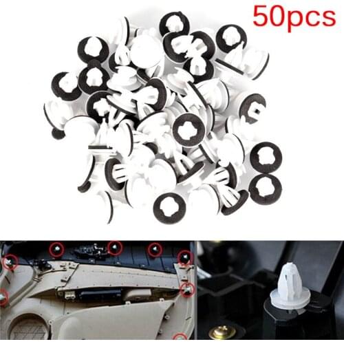50Pcs Car Door Panel Clips Buckle With Seal Ring Fit for E34 E36 E38 E39 E46 X5 M3 M5 Z3 High Quality