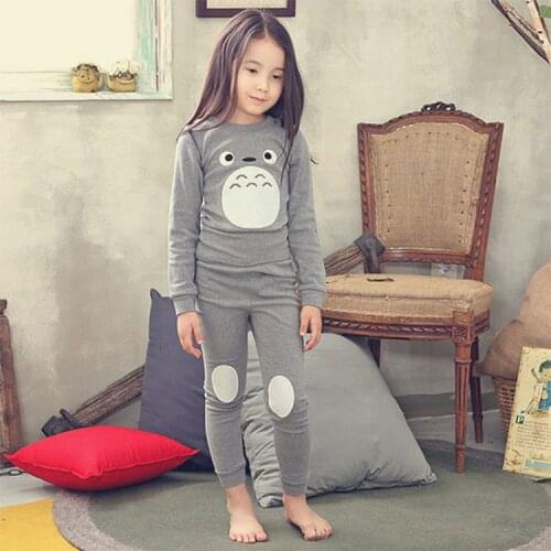 Brand New Pyjamas Baby Boys and girl Sleepwear Kids 100% Cotton Long Sleeve Fashion Cartoon Panda Pajamas Tops + pants two suit