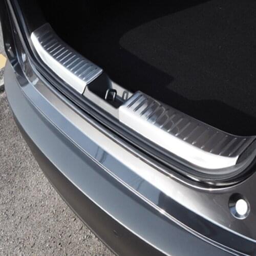 Car Accessories Styling Inner Rear Bumper Foot Palte For Mazda CX-30 CX30 2020 2021 Protection Cover
