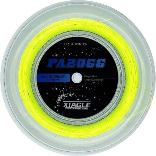 Free shipping 1 reel 200m top quality PA-2066 Badminton string 0.66mm badminton racket strings Power strings