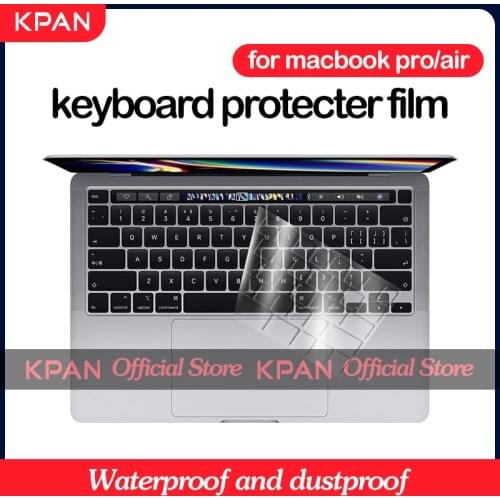 KPAN US Type TPU Transparent Clear Keyboard Cover For Macbook Pro Air Retina 11 12 13 15 A2289 A2251 Pro 16 Inch 2019 A2141