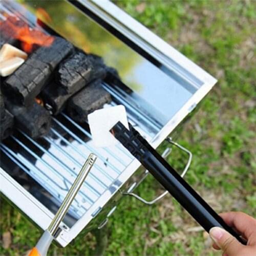 Outdoor Barbecue Wood Carbon Clip BBQ Picnic Accessories Black Iron Easy To Clean Anti Slip Convenient Storage For Camping
