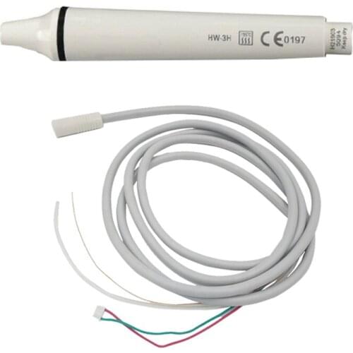 EMS Woodpecker Scaler Handpiece Ultrasonic Piezo Scaler Scaling Handle HW-3H with 5 Scaler Tips Tubing Cable Spare Parts