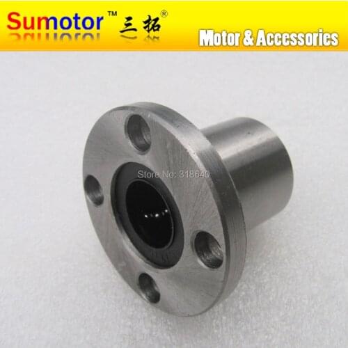 LMF10UU 10mm Round Flange Linear bushing motion ball bearing slide units CNC router CNC parts for linear guide rail rod shaft