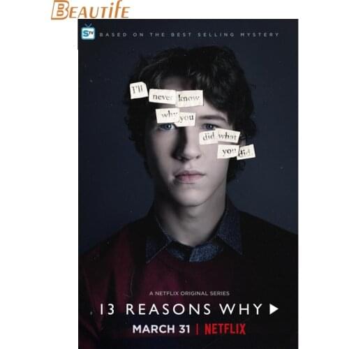 Custom 13 Reasons Why Poster Home Decoration Fashion Silk Fabric Wall Poster Custom Poster Print More Size