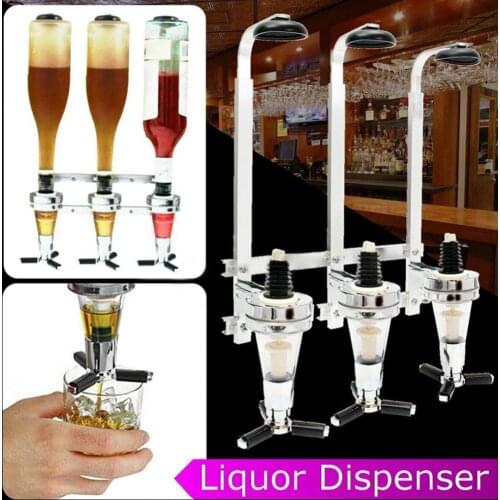 25/30/45ml Wall Mounted 3 Bottle Wine Beer Dispenser Home Bar Pourer Machine Home Bar Pourer Machine Bottle Wine Dispen