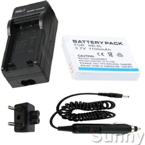 NB6L Battery+Charger for Canon Power Shot SD1200IS SD1300IS SD3500IS SD4000IS ELPH 500 HS SX240 SX260 HS SX500 IS Digital Camera
