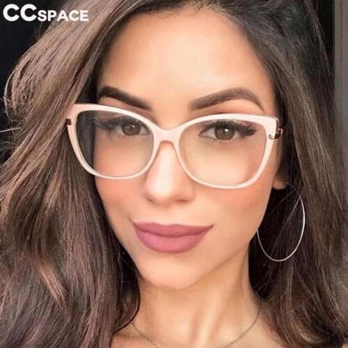45847 Tr90 Retro Cat Eye Glasses Frames Men Women Optical Fashion Computer Eyeglasses
