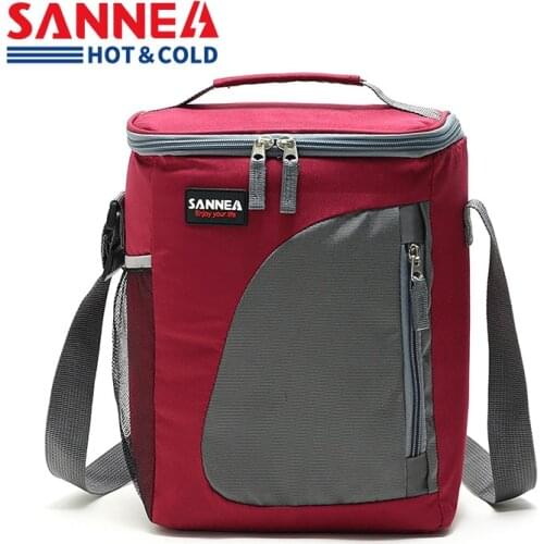 SANNE 9L Portable Insulated Cooler Bags Thermal Cooler Insulated Waterproof Ice Bag Storage Picnic Cooler Bag Ice Package