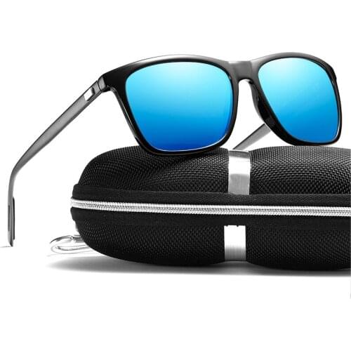 Vintage Square Men Sunglasses Polarized Coating Mirror Sun Glasses Female Male Luxury Brand Designer High Quality Oculos De Sol