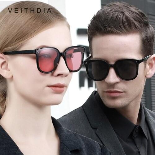 VEITHDIA 2020 Brand 2pcs Sunglasses Lovers Combined Sales Womens Photochromic Sun Glasses Polarized UV400 Lens Glasses for Men