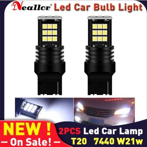 T20 Led Canbus Super Bright 7440 Auto Brake Bulbs On Cars Back Up Turn Signal Lamps Reverse Lights For Peugeot 206 307 208 308