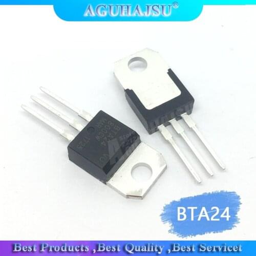 10PCS BTA24-800B TO-220 BTA24-800 TO220 BTA24 24-800B 24A 800V triac thyristor
