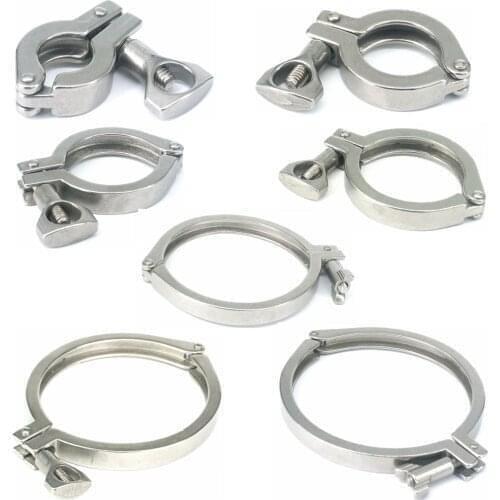 Tri Clamp 1/2" 3/4" 1.5" 2" 2.5"3"-8.5"Ferrule O/D 304 Stainless Steel Casting Sanitary Fitting Dairy Brewing Tri Clover