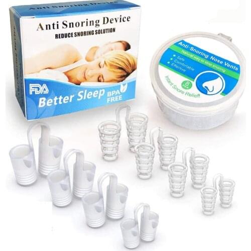 Snoring solution Anti-snoring device Snoring device Nostril dilator Sleep aid Apnea protection device sleep health