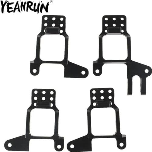 YEAHRUN 4PCS RC Car Aluminum Front and Rear Shock Towers Mount for 1:10 RC Crawler Traxxas TRX-4 TRX4 Upgrade Parts
